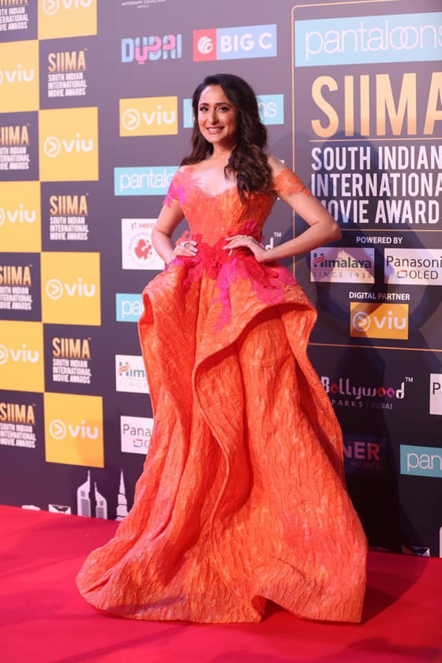 Tollywood Actress Pragya Jaiswal Stills at Siima Awards09